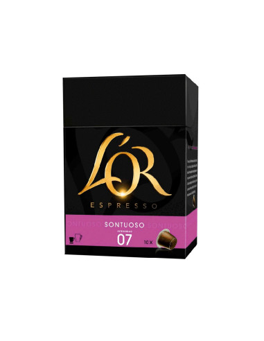Cafe l or espresso sontuoso fuerza 8 caja de 10 capsulas