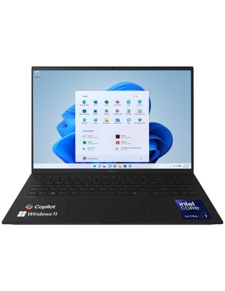 Portátil LG Gram 16Z90T-G.AA78B Intel Core Ultra 7-255H/ 16GB/ 1TB SSD/ 16"/ Win11