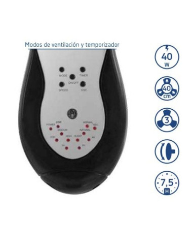 Ventilador de Pared Orbegozo WF 0243/ 40W/ 3 Aspas 40cm/ 3 velocidades
