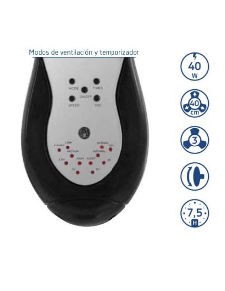 Ventilador de Pared Orbegozo WF 0243/ 40W/ 3 Aspas 40cm/ 3 velocidades
