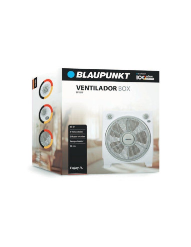 Ventilador de Suelo Blaupunkt Box Fan BP2019/ 45W/ 5 Aspas 30cm/ 3 velocidades
