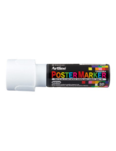 Rotulador artline poster marker epp-30 punta rectangular 30 mm color blanco 2