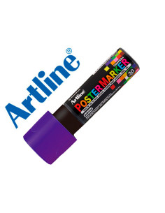 Rotulador artline poster marker epp-30 punta rectangular 30 mm color violeta