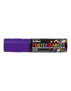 Rotulador artline poster marker epp-20 punta rectangular 20 mm color violeta 2