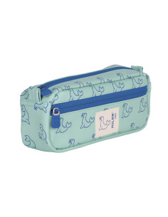 Estuche portatodo milan rectangular 2 cremalleras coleccion 460 since 1918 color verde 210x60x85 cm
