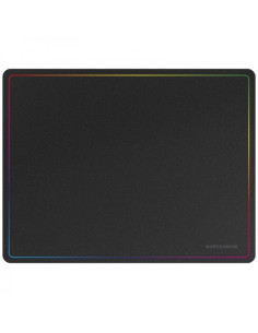 Mars Gaming Alfombrilla Gaming Nanotextil - Deslizamiento Suave - Efecto Rainbow - Base Antideslizante - Alta Durabilidad - Colo