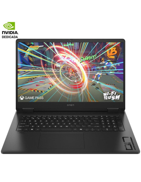 Portátil Gaming HP Omen 17-DB0002NS Ryzen 7 8845HS/ 32GB/ 1TB SSD/ GeForce RTX 4070/ 17.3"/ Sin Sistema Operativo