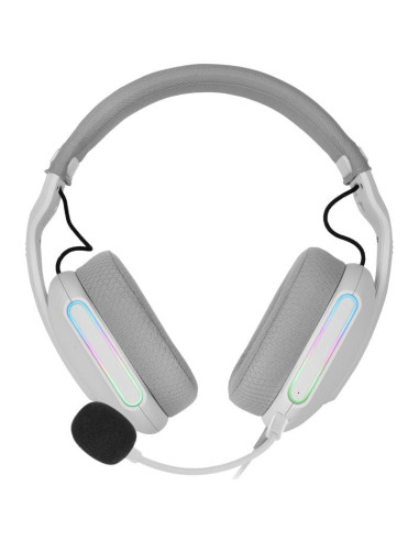 Auriculares Gaming con Micrófono Mars Gaming MH-PRO/ Jack 3.5/ USB/ Blancos