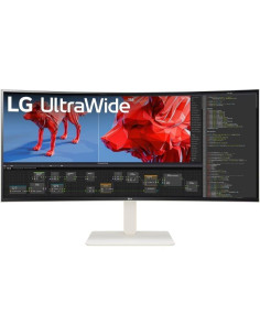 Monitor Profesional Ultrapanorámico Curvo LG UltraWide 38WR85QC-W 37.5"/ WQHD+/ Multimedia/ Blanco