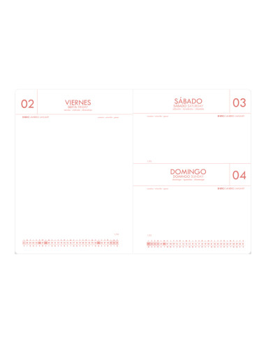 Agenda encuadernada antartik a5+ 2026 dia pagina simil piel papel 80 gr