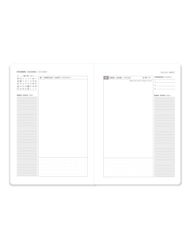 Agenda espiral antartik a5+ 2026 dia pagina basic papel 80 gr