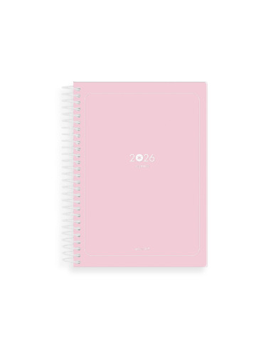 Agenda espiral antartik a5+ 2026 dia pagina basic papel 80 gr