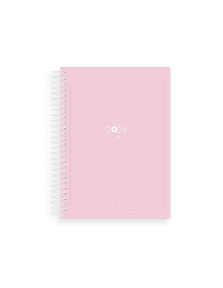 Agenda espiral antartik a5+ 2026 dia pagina basic papel 80 gr