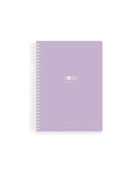 Agenda espiral antartik a5+ 2026 dia pagina basic papel 80 gr