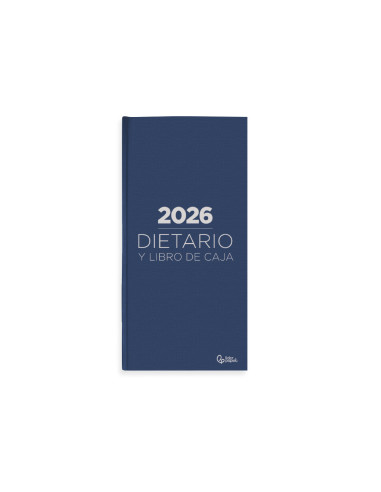 Dietario liderpapel 2026 octavo 120x165 mm dia pagina color azul papel 70 gr