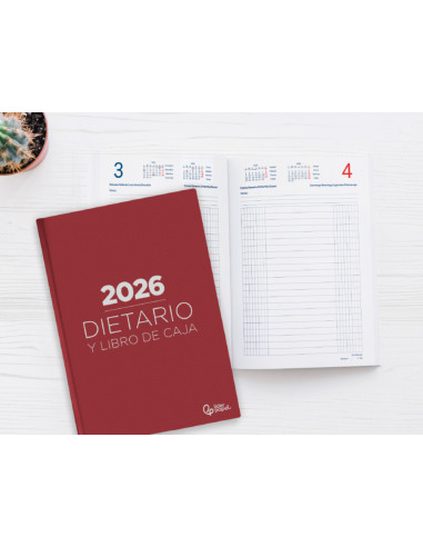 Dietario liderpapel 2026 cuarto 150x215 mm dia pagina color negro papel 70 gr