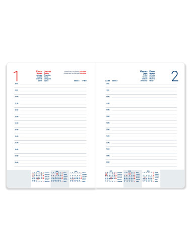 Agenda espiral liderpapel olbia a4 2026 dia pagina design 2 papel 60 gr