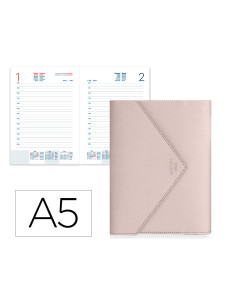 Agenda encuadernada liderpapel psara a5 2026 dia pagina design 3 papel 70 gr
