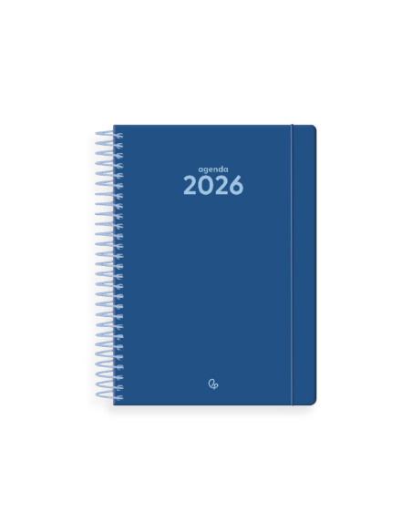 Agenda espiral liderpapel classic a6 2026 dia pagina design 4 papel 70 gr