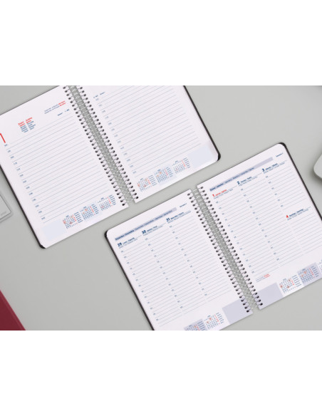 Agenda espiral liderpapel classic a5 2026 semana vista design 2 papel 70 gr