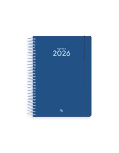 Agenda espiral liderpapel classic a5 2026 dia pagina design 4 papel 70 gr