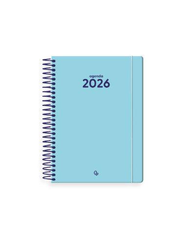 Agenda espiral liderpapel classic a5 2026 dia pagina design 1 papel 70 gr