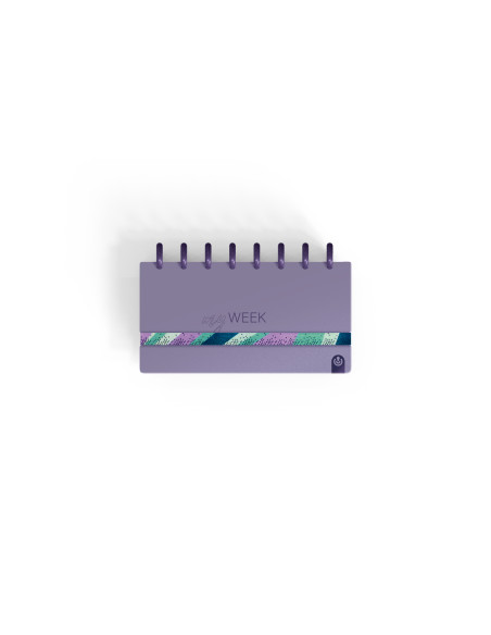 Planificador carchivo ingeniox my week check list my week semanal malva 105x210 mm