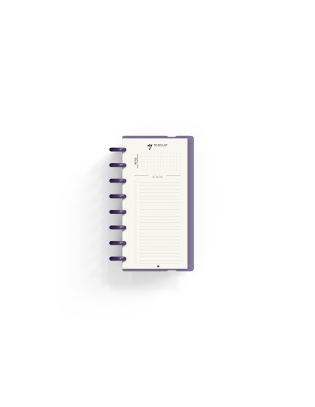 Planificador carchivo ingeniox my week check list my week semanal malva 105x210 mm