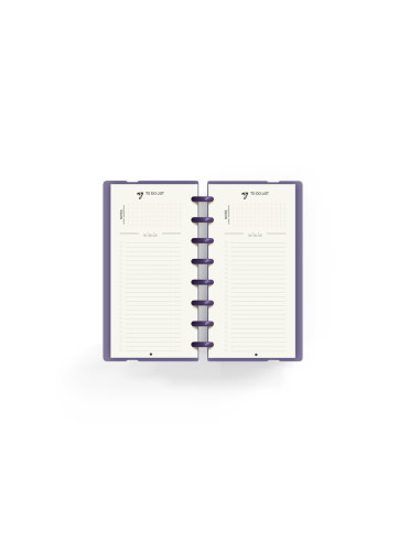 Planificador carchivo ingeniox my week check list my week semanal malva 105x210 mm