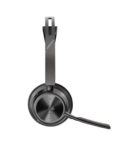 Auriculares Inalámbricos Poly Voyager Focus 2 para Microsoft Teams + Adaptador USB-C-A + Soporte de Carga/ con Micrófono/ Blueto