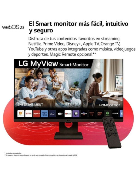 Smart Monitor LG MyView 32SR50F-B 31.5"/ Full HD/ Multimedia/ Smart TV/ Negro