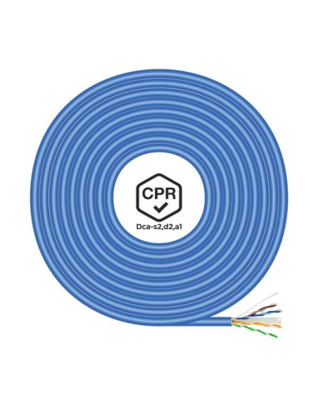 Aisens Cable de Red RJ45 LSZH CPR Dca CAT.6 UTP AWG24 - 305m - Cable Azul