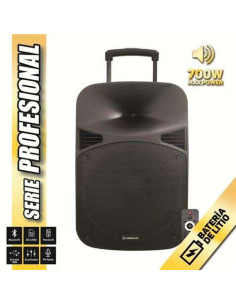 Coolsound Serie Pro Altavoz Autoamplificado Bluetooth 15"" 700W Max Power con Bateria - USB, Entrada Mic. Jack 6.3mm - Asa y Rue