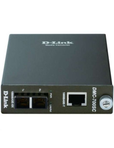D-Link Conversor de Medios Gigabit RJ-45 a Fibra Optica SC