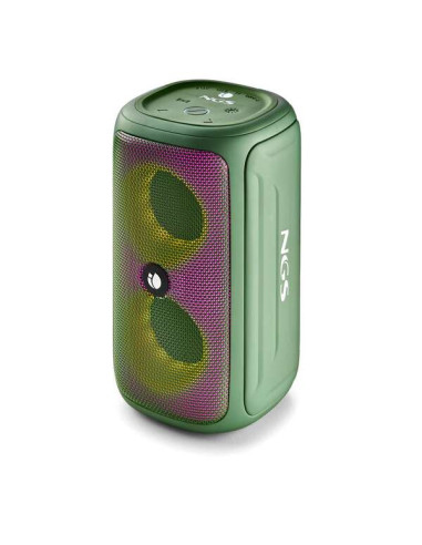 NGS Roller Beast Altavoz Bluetooth 32W TWS - Iluminacion RGB - Autonomia hasta 30h - Resistencia al Agua IPX5 - Correa de Transp