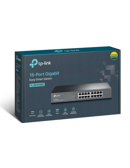 TP-Link Switch Easy Smart de 16 Puertos Gigabit - Plug & Play - Tecnologia Verde