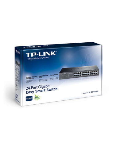 TP-Link Switch de 24 Puertos Gigabit Easy Smart...