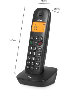 SPC Air Telefono Fijo Inalambrico - Pantalla Retroiluminada 35x22mm - Identificacion de Llamadas - 5 Melodias Disponibles - Prac 2