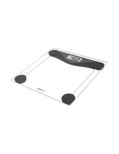 Muvip Bascula Digital de Baño - Cristal Templado - Apagado Automatico - Sensores Alta Precision - Peso Max. 180kg