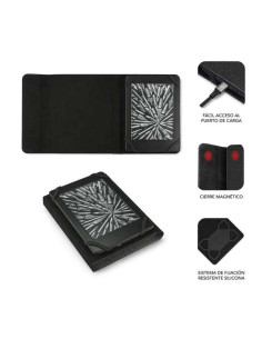 Subblim Funda Ereader 6" Resistente - Interior Aterciopelado - Plegado Comodo - Sujecion sin Daños - Color Negro 2