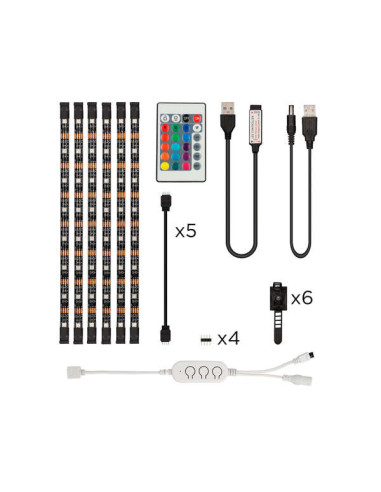 Ksix Colorled Tiras LED RGB Conectadas TV -...