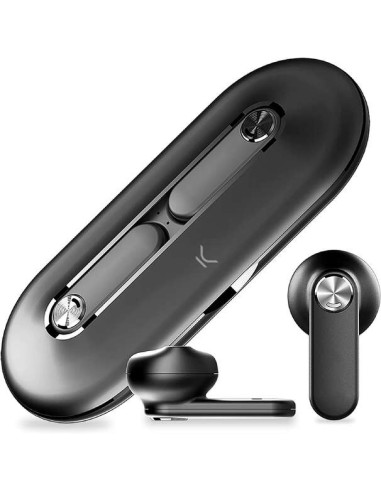 Ksix Leaf Auriculares Inalambricos con Microfono Bluetooth 5.0 - Autonomia hasta 4h - Control Tactil - Compatibles con Asistente