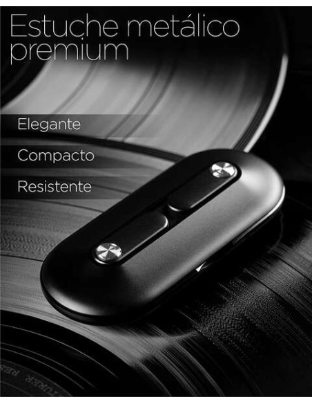 Ksix Leaf Auriculares Inalambricos con Microfono Bluetooth 5.0 - Autonomia hasta 4h - Control Tactil - Compatibles con Asistente