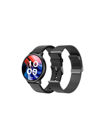 SPC Smartee Duo Classic Reloj Smartwatch Pantalla AMOLED Redonda 1.43" - Mas de 100 Modos Deportivos - Monitoreo de Salud - Res