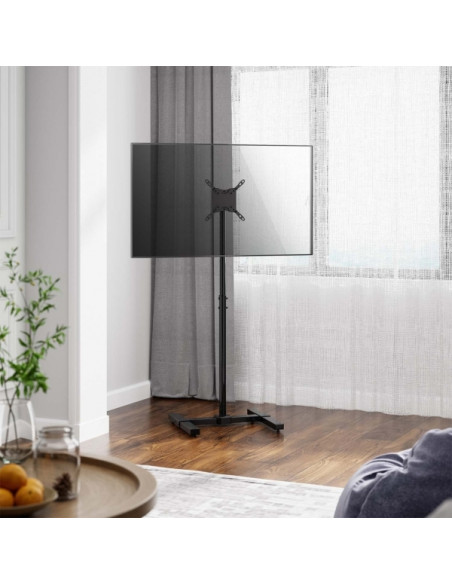 Aisens Soporte de Suelo Inclinable y Extensible para Monitor/TV de 13 -42  - Acero de Alta Resistencia - Pintura Electrostatica