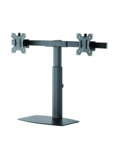 Tooq Soporte de Mesa para 2 Monitores de 17"-27" - Regulacion de Altura por Piston de Gas - Gestion de Cables - Peso Max 6kg x 2