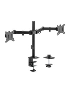 Aisens Soporte de Mesa ECO Giratorio e Inclinable para Monitor/TV 9kg (3 Pivotes - 2 Brazos) de 17-32 - Color Negro