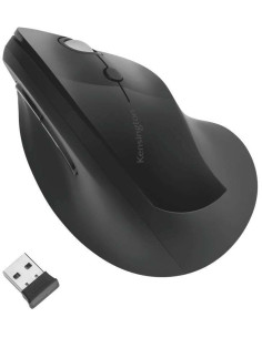 Kensington Pro Fit Ergo Raton Vertical Inalambrico 2.4Ghz 1600dpi - 5 Botones - Inclinación Natural 46,7º - Alcance hasta 20m -