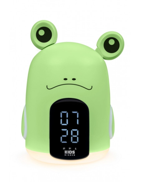 Bigben Kids Despertador Luz Nocturna Tactil - Alarma y Luz Nocturna - 3 Sonidos de Alarma - Intensidad Ajustable - Pantalla con