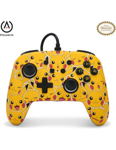 PowerA Mando con Cable Enhanced para Nintendo Switch - Pikachu Moods